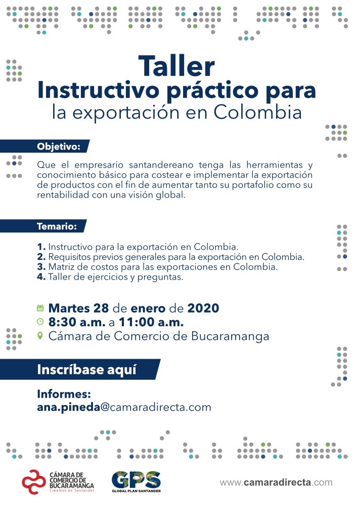 TALLER PRÁCTICO PARA LA EXPORTACIÓN EN COLOMBIA