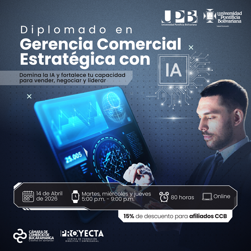 DIPLOMADO EN GERENCIA COMERCIAL ESTRAT&Eacute;GICA CON IA- UPB