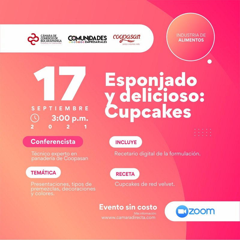 WEBINAR ESPONJADO Y DELICIOSO: CUPCAKES