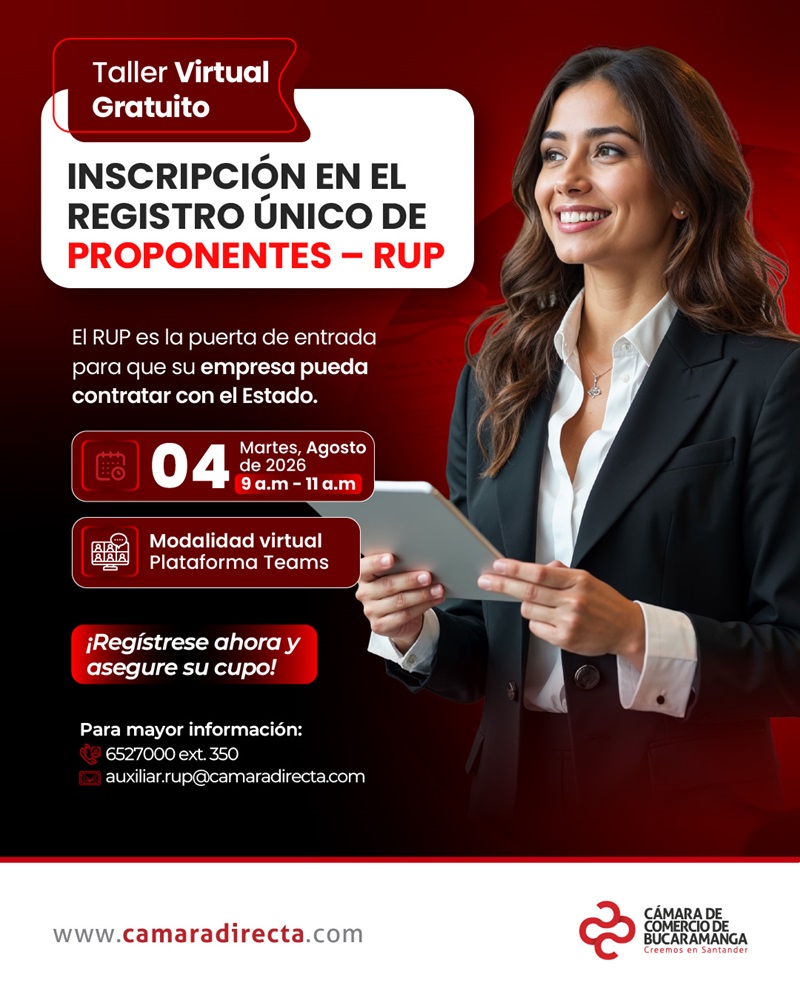 TALLER INSCRIPCI&Oacute;N EN EL REGISTRO &Uacute;NICO DE PROPONENTES