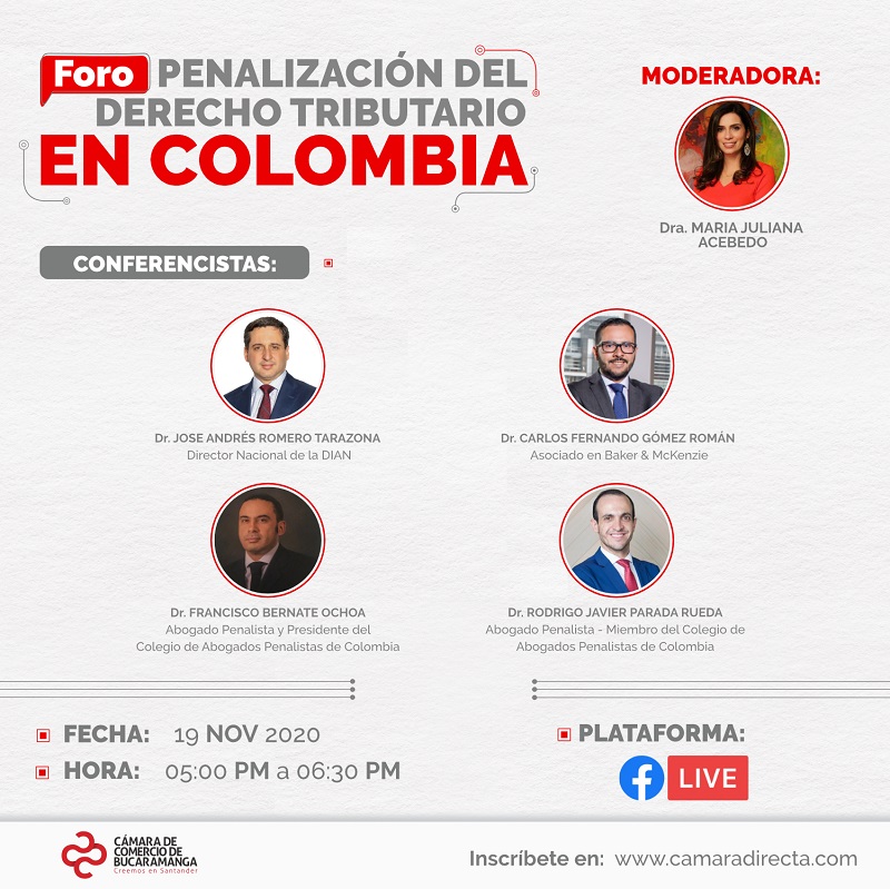 FORO PENALIZACIÓN DEL DERECHO TRIBUTARIO EN COLOMBIA