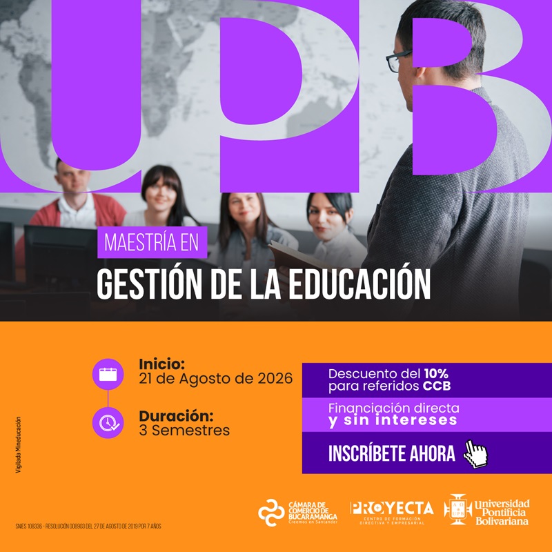 MAESTR&Iacute;A EN GESTI&Oacute;N DE LA EDUCACI&Oacute;N- UNIVERSIDAD PONTIFICIA BOLIVARIANA