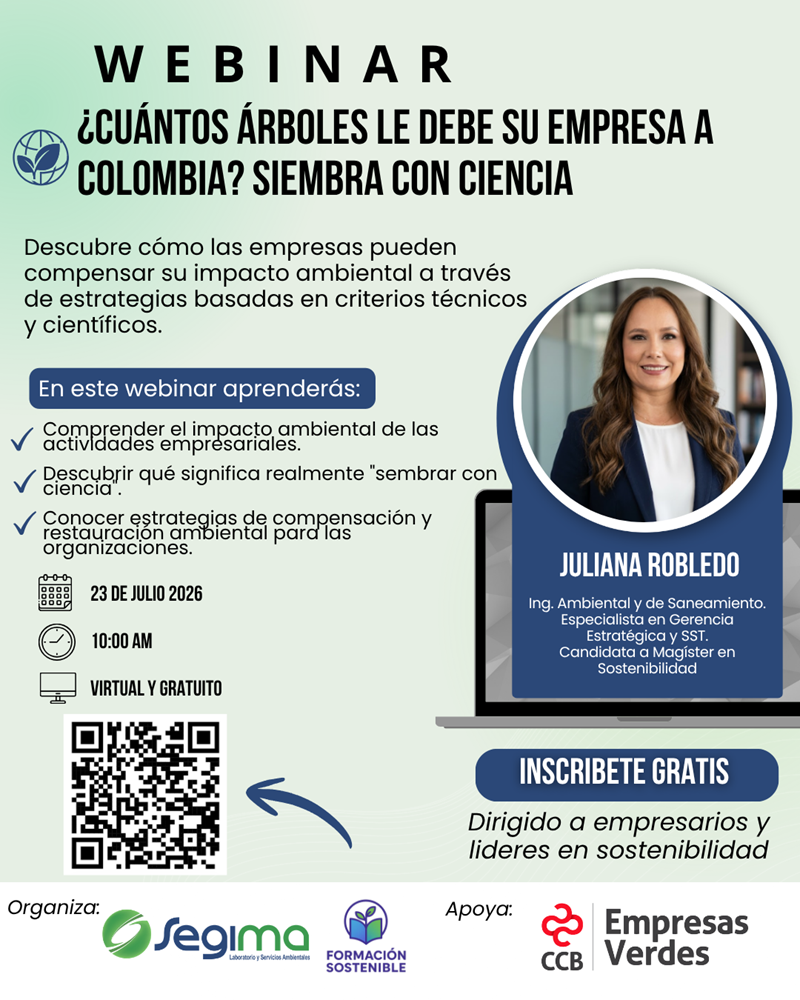 &iquest;CU&Aacute;NTOS &Aacute;RBOLES LE DEBE SU EMPRESA A COLOMBIA? SIEMBRA CON CIENCIA 
