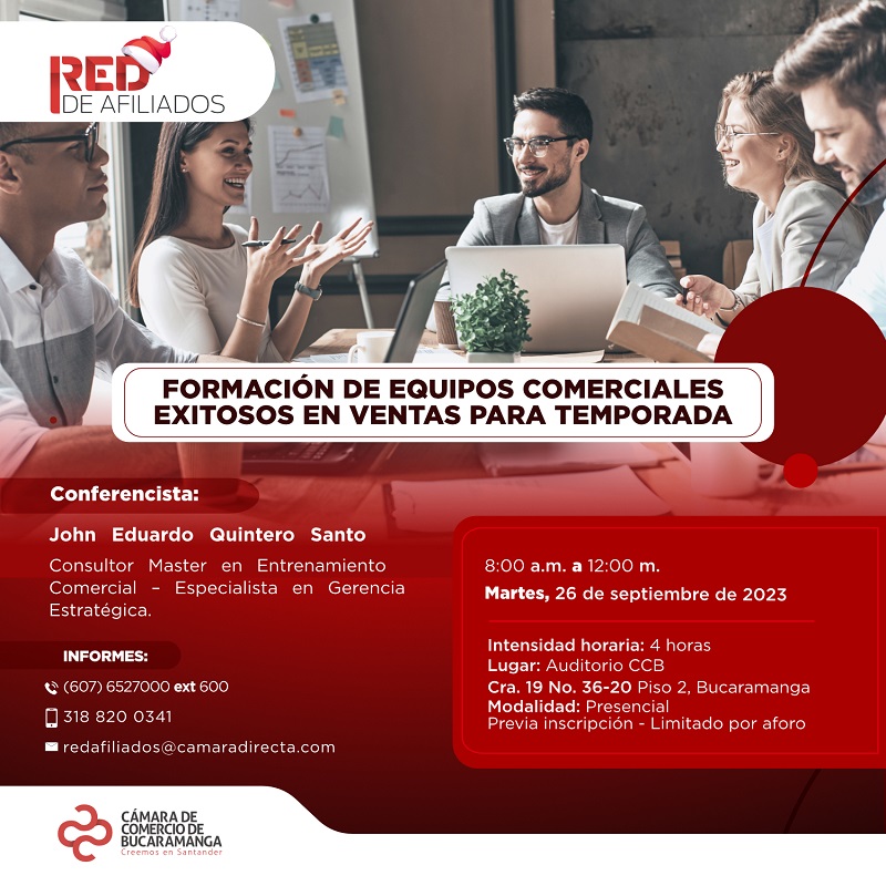 FORMACIÓN DE EQUIPOS COMERCIALES EXITOSOS EN VENTAS PARA TEMPORADA