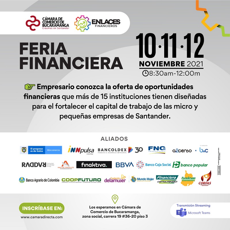 FERIA FINANCIERA Y CONVERSATORIO PERSPECTIVAS ECONÓMICAS DE SANTANDER