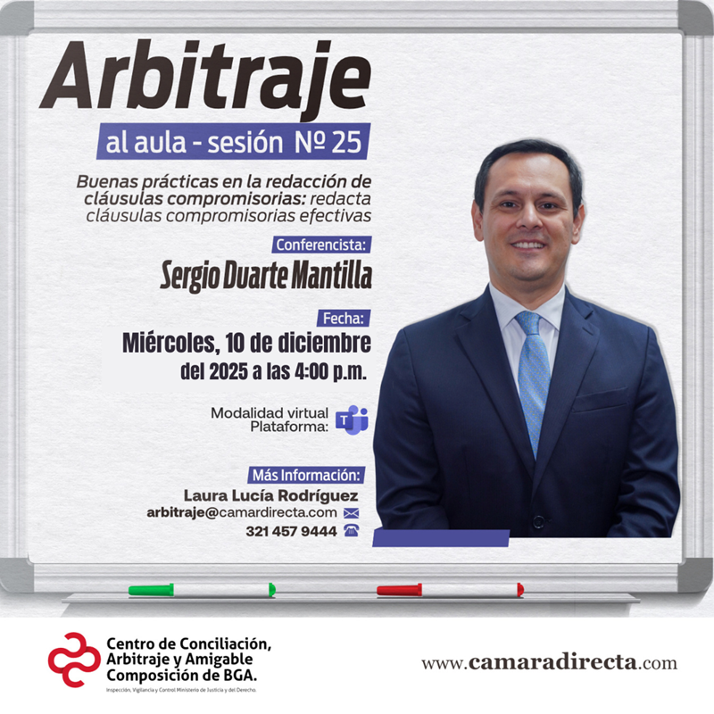 ARBITRAJE AL AULA SESIÓN No. 25