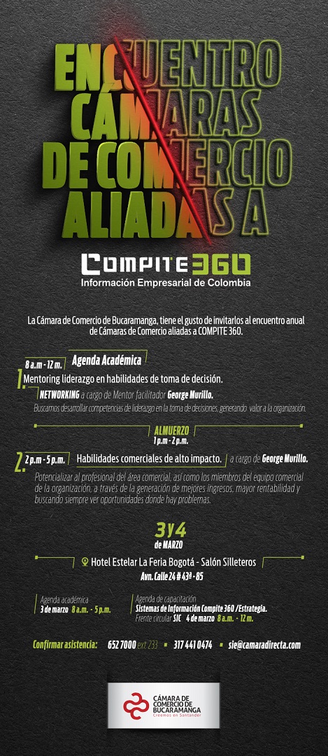 ENCUENTRO CÁMARAS DE COMERCIO ALIADAS A COMPITE 360