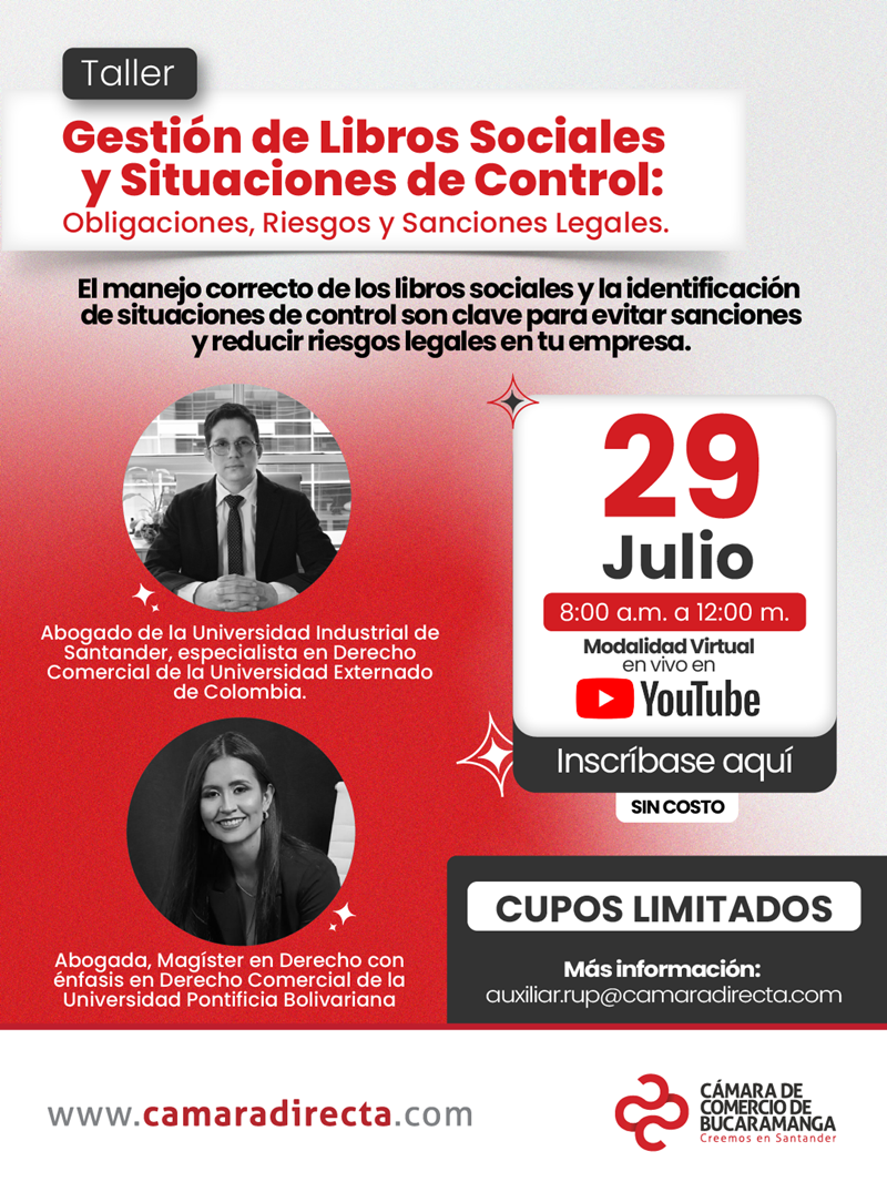 GESTI&Oacute;N DE LIBROS SOCIALES Y SITUACIONES DE CONTROL