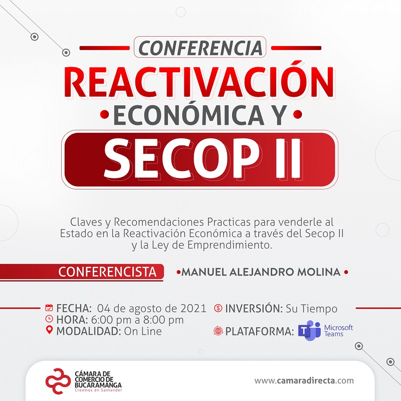 CONFERENCIA REACTIVACIÓN ECONÓMICA Y SECOP II