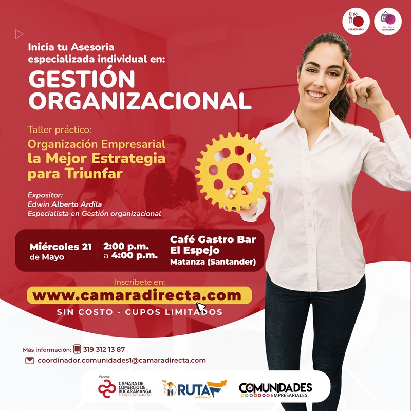 TALLER PRÁCTICO: "ORGANIZACIÓN EMPRESARIAL LA MEJOR ESTRATEGIA PARA TRIUNFAR"