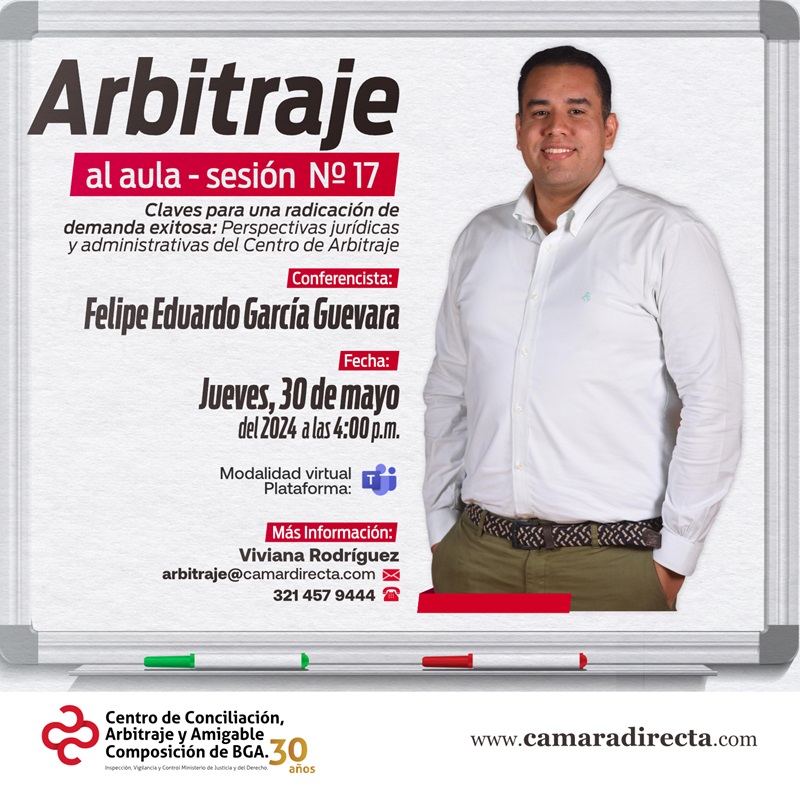 ARBITRAJE AL AULA SESI&Oacute;N NO. 17