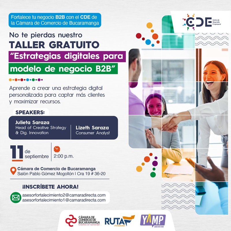 TALLER ESTRATEGIAS DIGITALES PARA MODELO DE NEGOCIO B2B