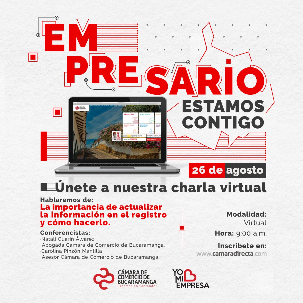 CHARLA VIRTUAL - LA IMPORTANCIA DE ACTUALIZAR LA INFORMACIÓN EN EL REGISTRO Y CÓMO HACERLO