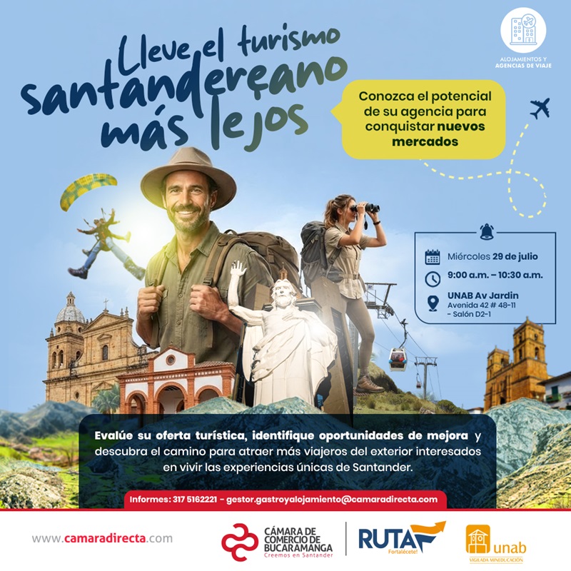 LLEVE EL TURISMO SANTANDEREANO M&Aacute;S LEJOS