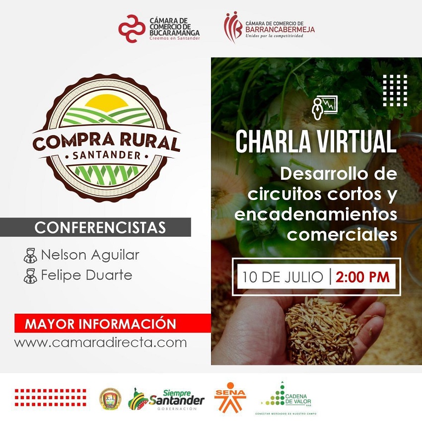 CHARLA VIRTUAL - DESARROLLO DE CIRCUITOS CORTOS Y ENCADENAMIENTOS COMERCIALES