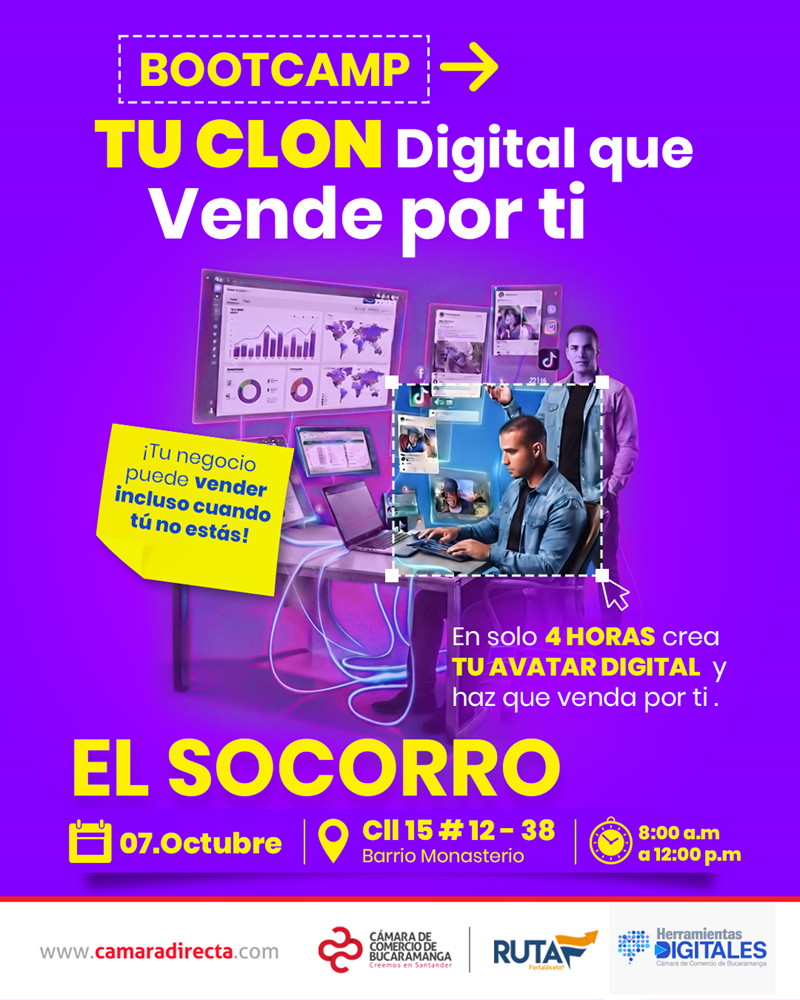 BOOTCAMP TU CLON DIGITAL QUE VENDE POR TI EL SOCORRO