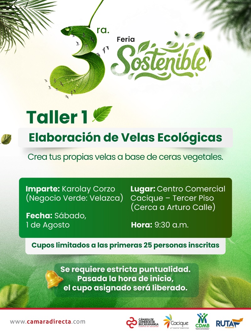 TALLER 1: ELABORACI&Oacute;N DE VELAS ECOL&Oacute;GICAS