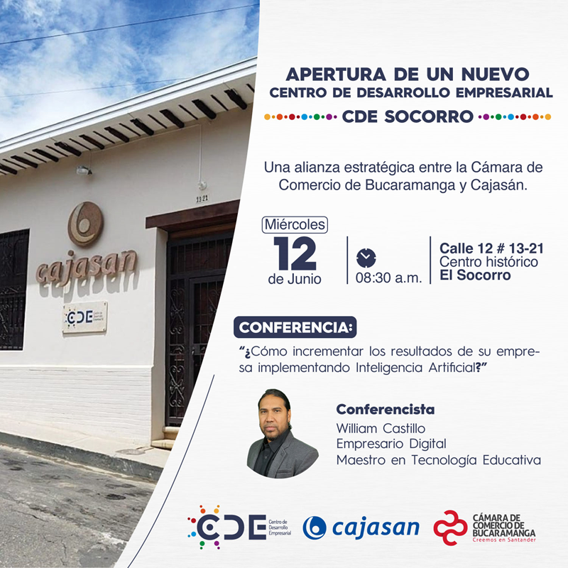 APERTURA DE UN NUEVO CENTRO DE DESARROLLO EMPRESARIAL CDE SOCORRO