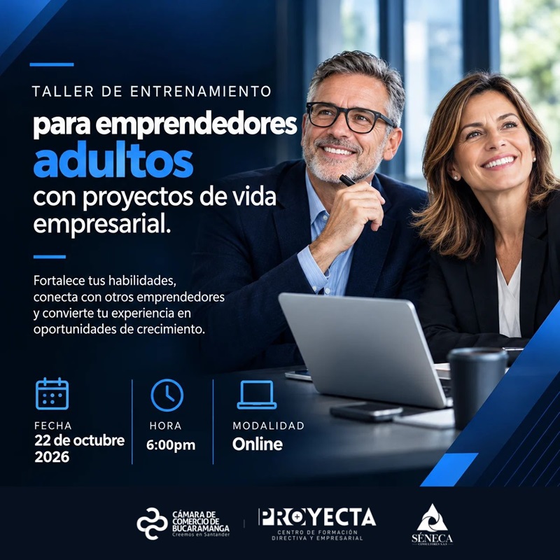 Taller de Entrenamiento para Emprendedores Adultos con Proyectos de Vida Empresarial