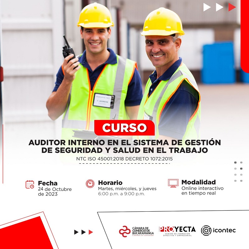 CURSO AUDITOR INTERNO EN EL SGSST NTC ISO 45001:2018 DECRETO 1072:201