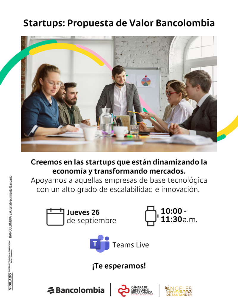 STARTUPS: PROPUESTA DE VALOR BANCOLOMBIA