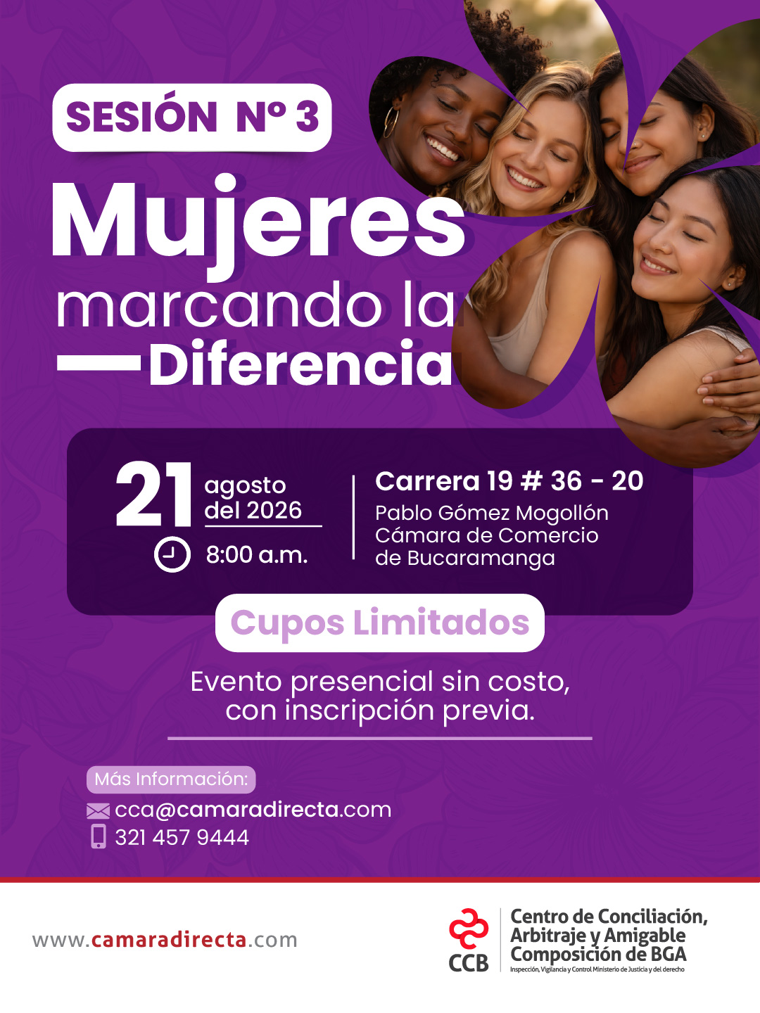 SESIÓN NO. 3 MUJERES MARCANDO LA DIFERENCIA 