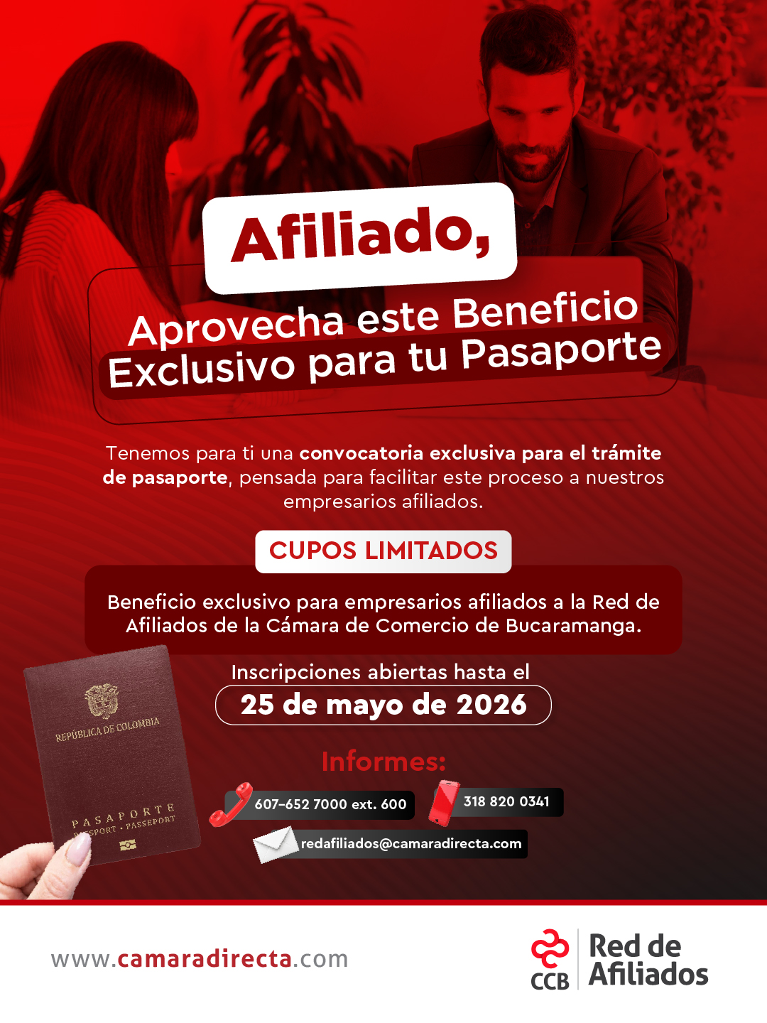 JORNADA ESPECIAL TRAMITE DE PASAPORTE PARA AFILIADOS 2026-1