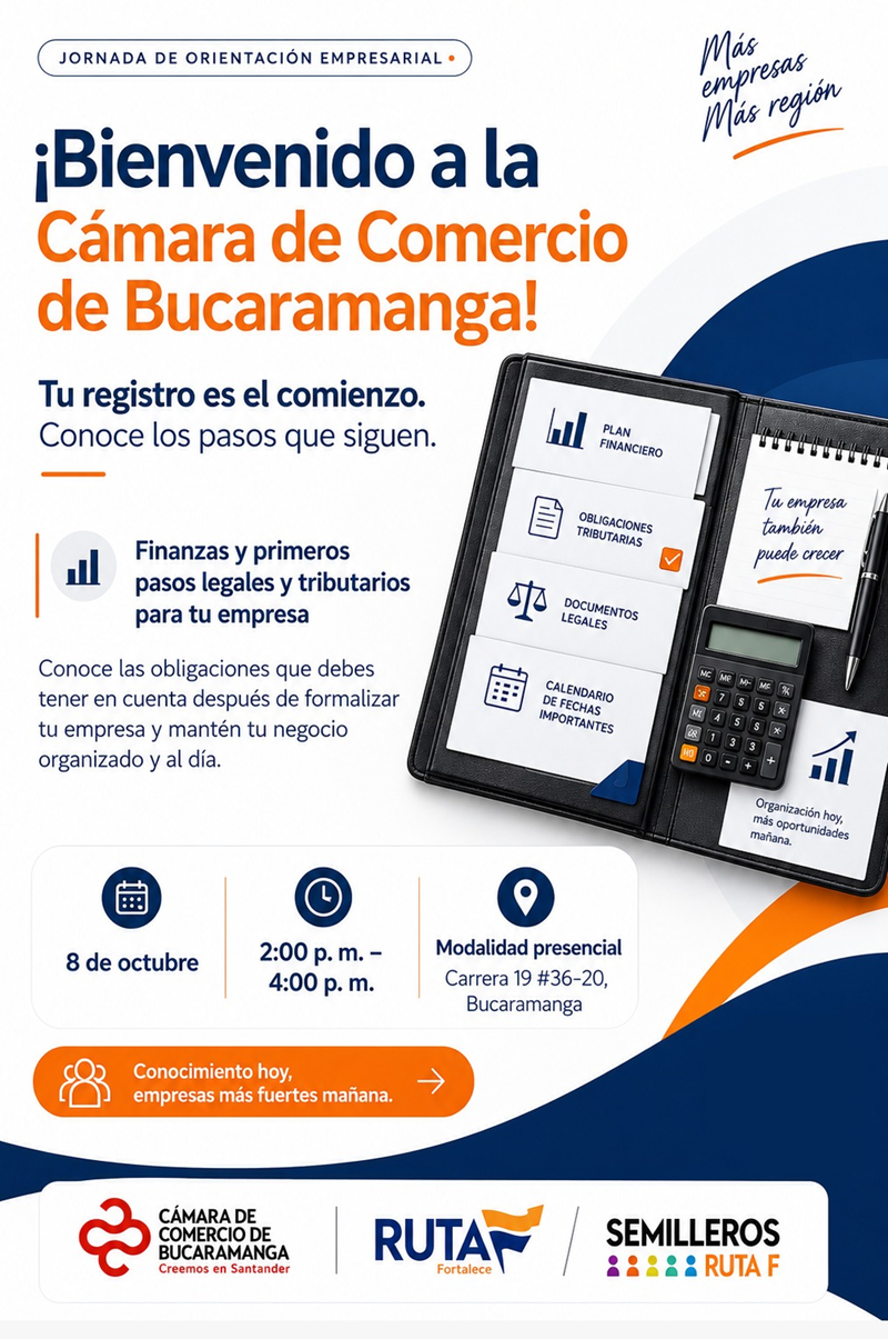 JORNADA DE FORMALIZACI&Oacute;N EMPRESARIAL - 8 OCTUBRE 2026