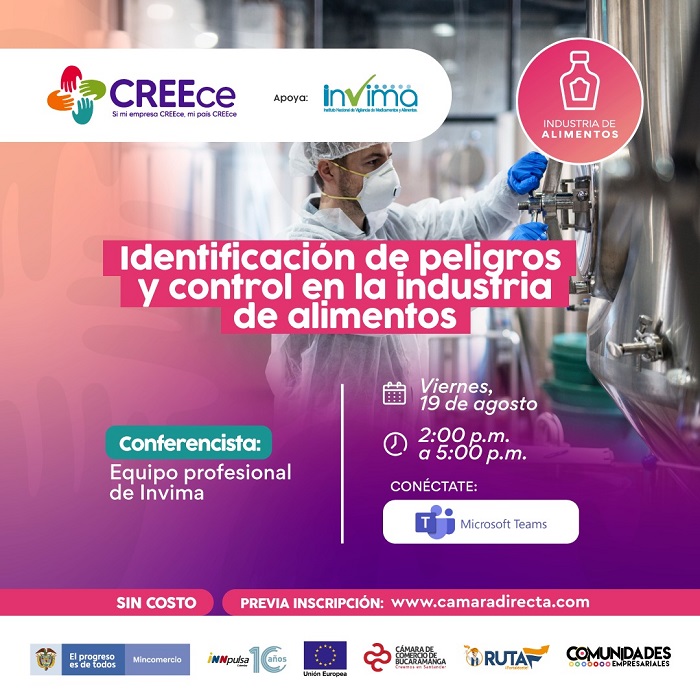 IDENTIFICACIÓN DE PELIGROS Y CONTROL EN LA INDUSTRIA DE ALIMENTOS 