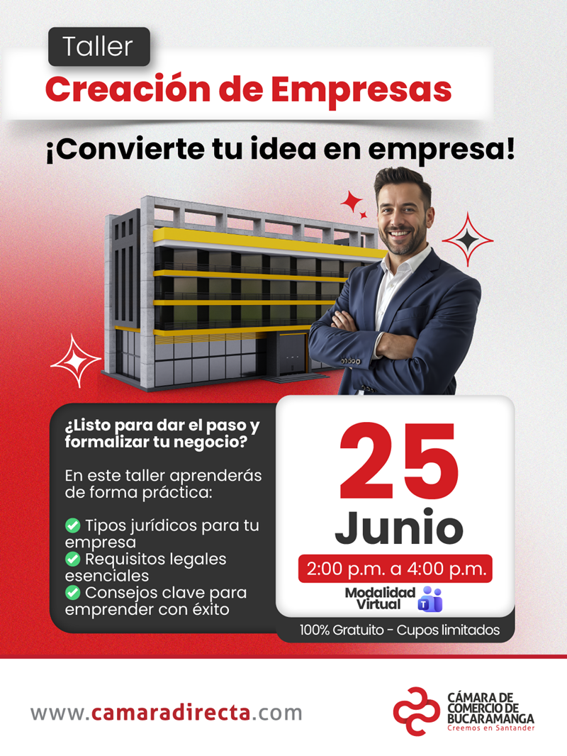 TALLER CREACI&Oacute;N DE EMPRESAS - LISTO PARA DAR EL PASO Y FORMALIZAR TU NEGOCIO
