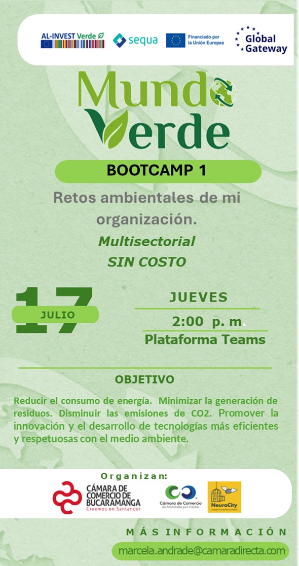 BOOTCAMP 1 - MUNDO VERDE: RETOS AMBIENTALES DE MI ORGANIZACIÓN