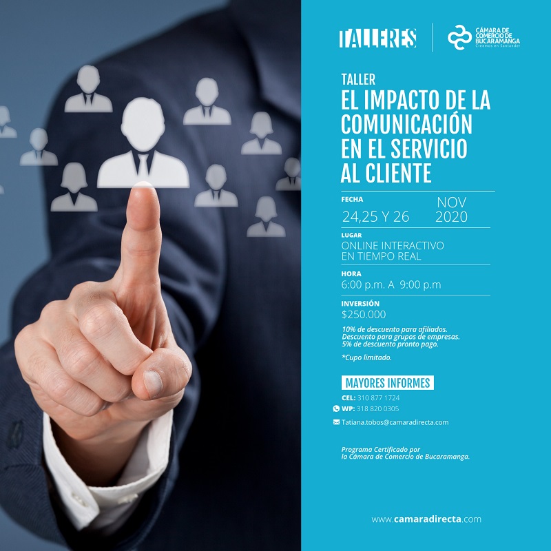 TALLER EL IMPACTO DE LA COMUNICACIÒN EN EL SERVICIO AL CLIENTE