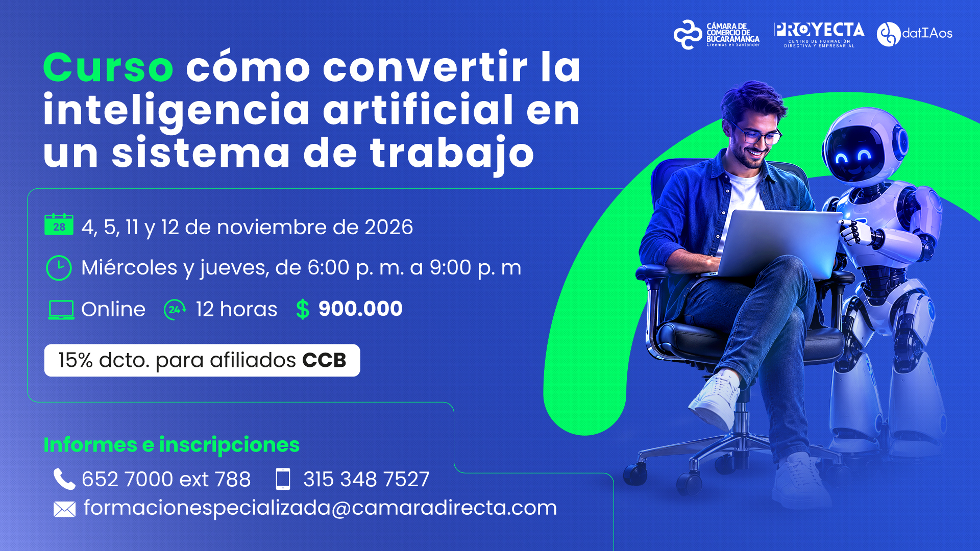 CURSO C&Oacute;MO CONVERTIR LA INTELIGENCIA ARTIFICIAL EN UN SISTEMA DE TRABAJO