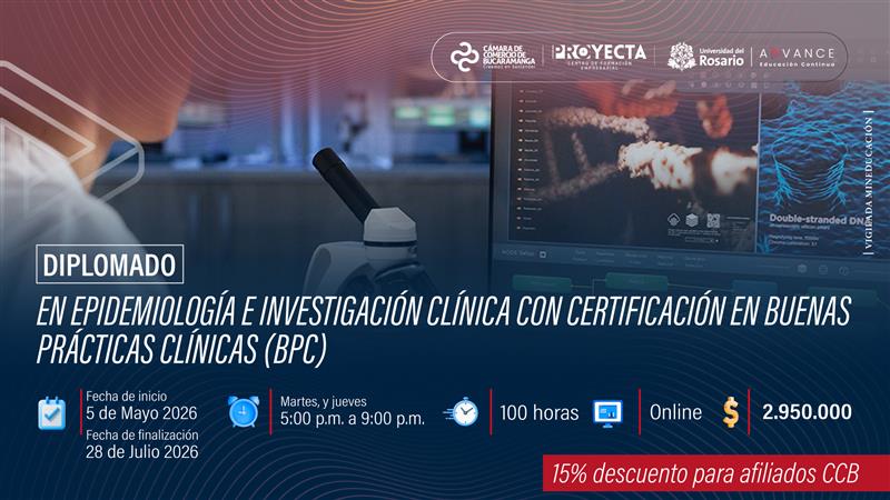 DIPLOMADO EN EPIDEMIOLOG&Iacute;A E INVESTIGACI&Oacute;N CL&Iacute;NICA- U. DEL ROSARIO