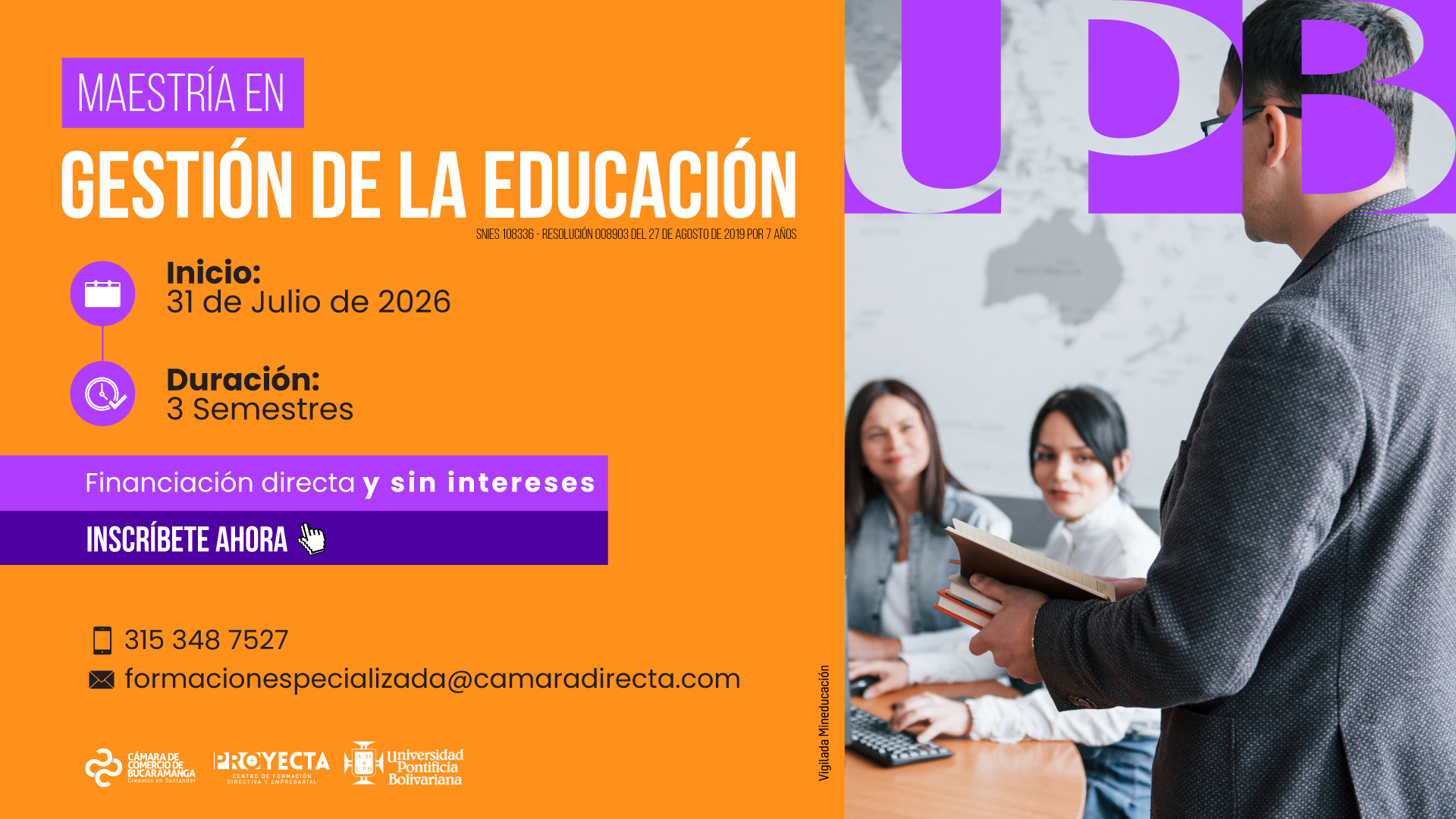 MAESTR&Iacute;A EN GESTI&Oacute;N DE LA EDUCACI&Oacute;N- UNIVERSIDAD PONTIFICIA BOLIVARIANA