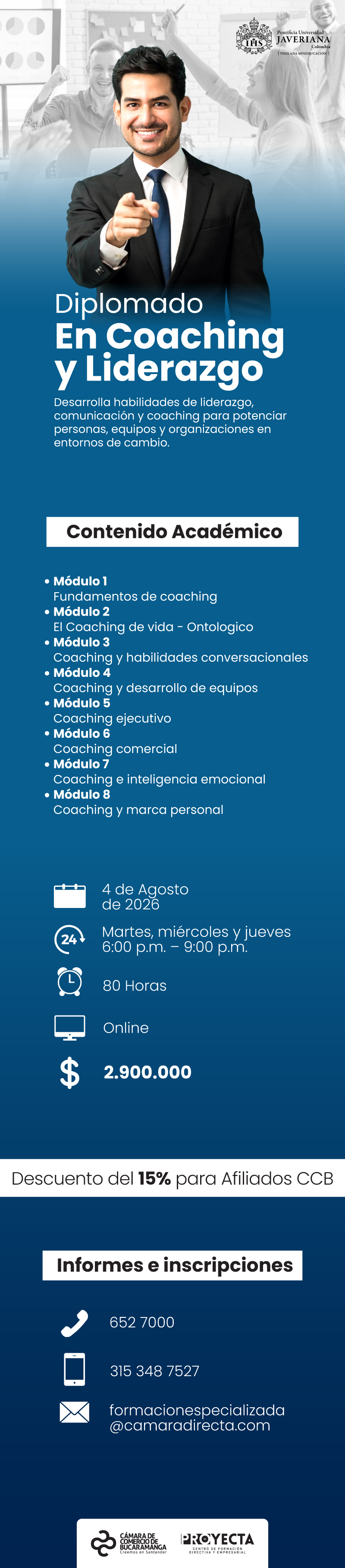 DIPLOMADO EN COACHING Y LIDERAZGO- PONTIFICIA UNIVERSIDAD JAVERIANA
