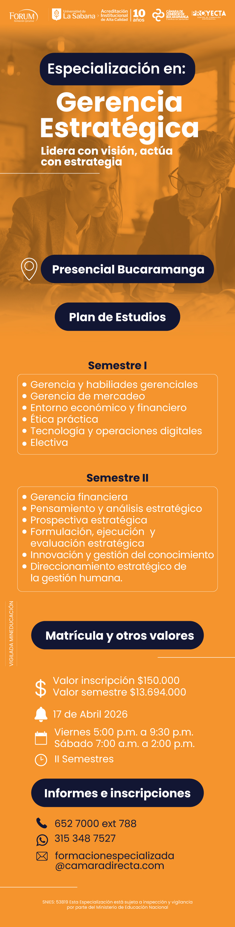 ESPECIALIZACI&Oacute;N EN GERENCIA ESTRAT&Eacute;GICA -UNIVERSIDAD DE LA SABANA