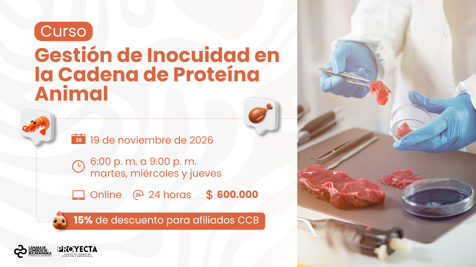 CURSO GESTI&Oacute;N DE INOCUIDAD EN LA CADENA DE PROTE&Iacute;NA ANIMAL