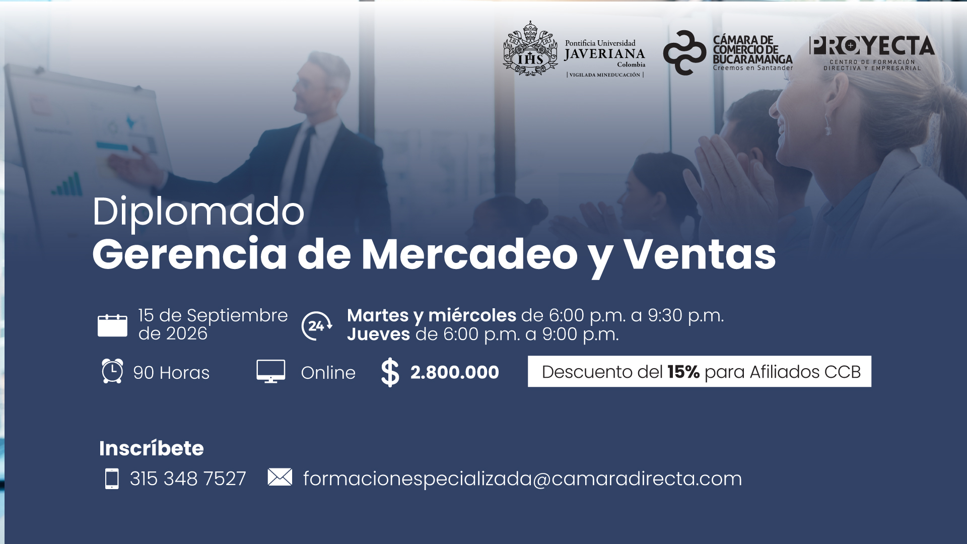 DIPLOMADO GERENCIA DE MERCADEO Y VENTAS-PONTIFICIA UNIVERSIDAD JAVERIANA