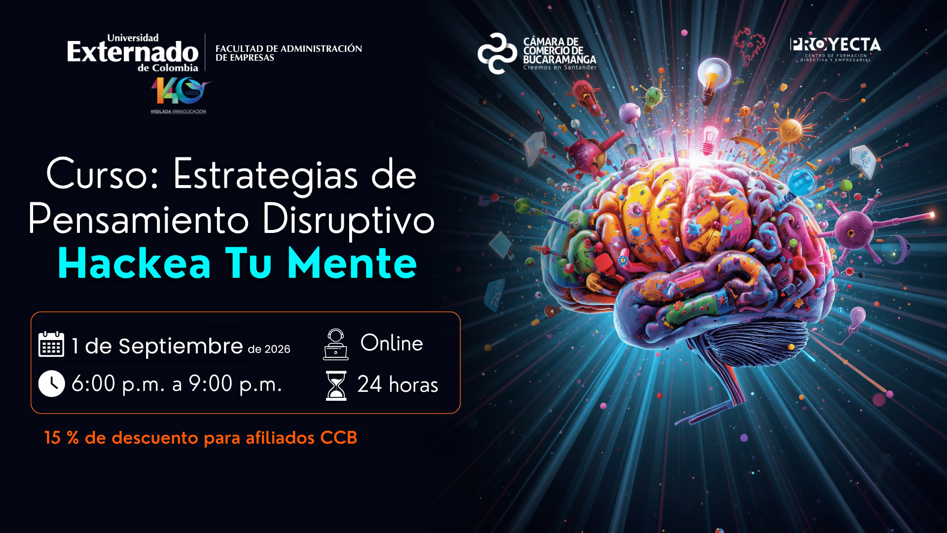 CURSO ESTRATEGIAS DE PENSAMIENTO DISRUPTIVO- U. EXTERNADO
