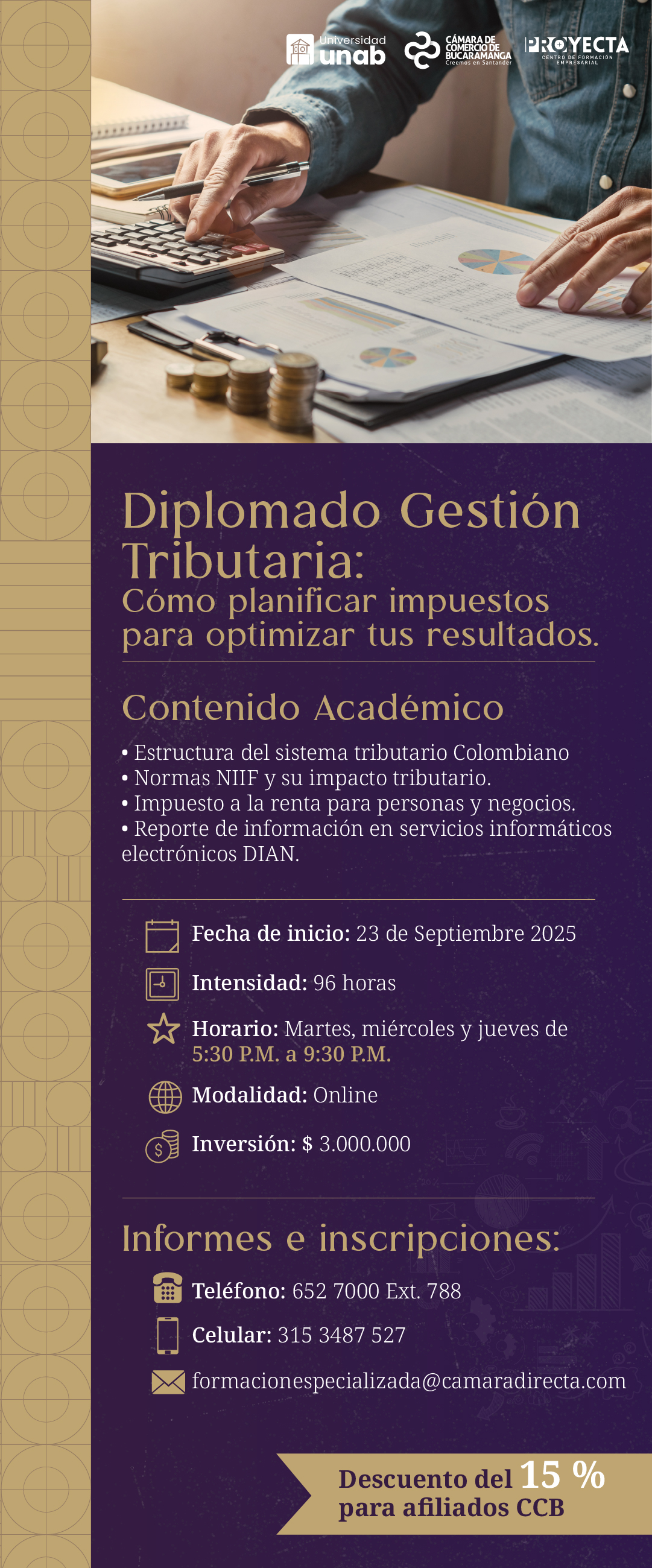 DIPLOMADO GESTIÓN TRIBUTARIA: Cómo Planificar Impuestos Para Optimizar Tus Resultados