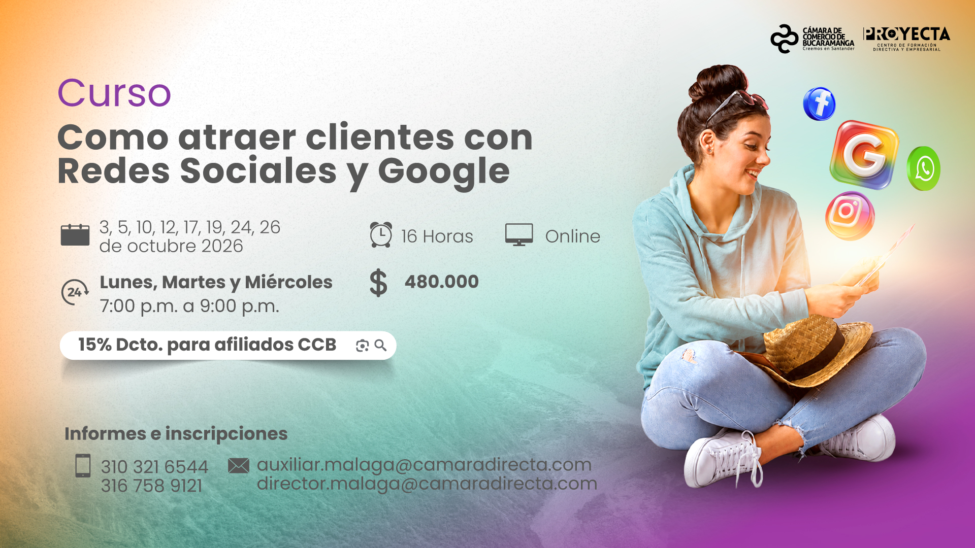 CURSO COMO ATRAER CLIENTES CON REDES SOCIALES Y GOOGLE