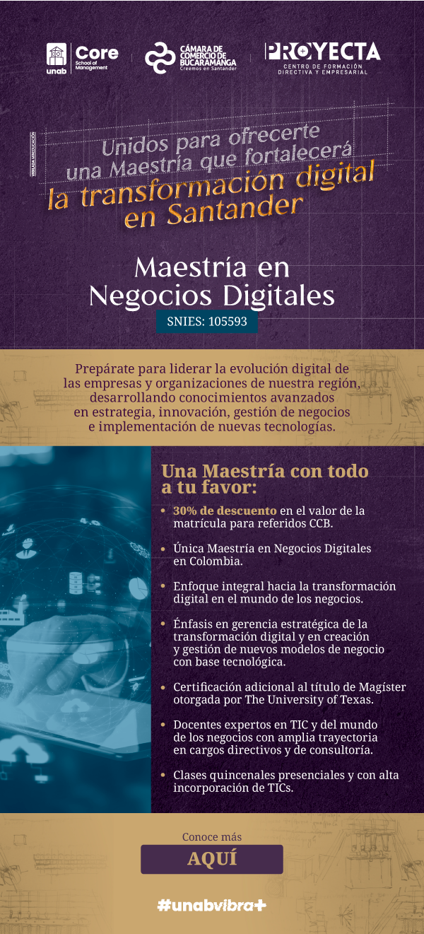 MAESTRÍA EN NEGOCIOS DIGITALES- UNAB