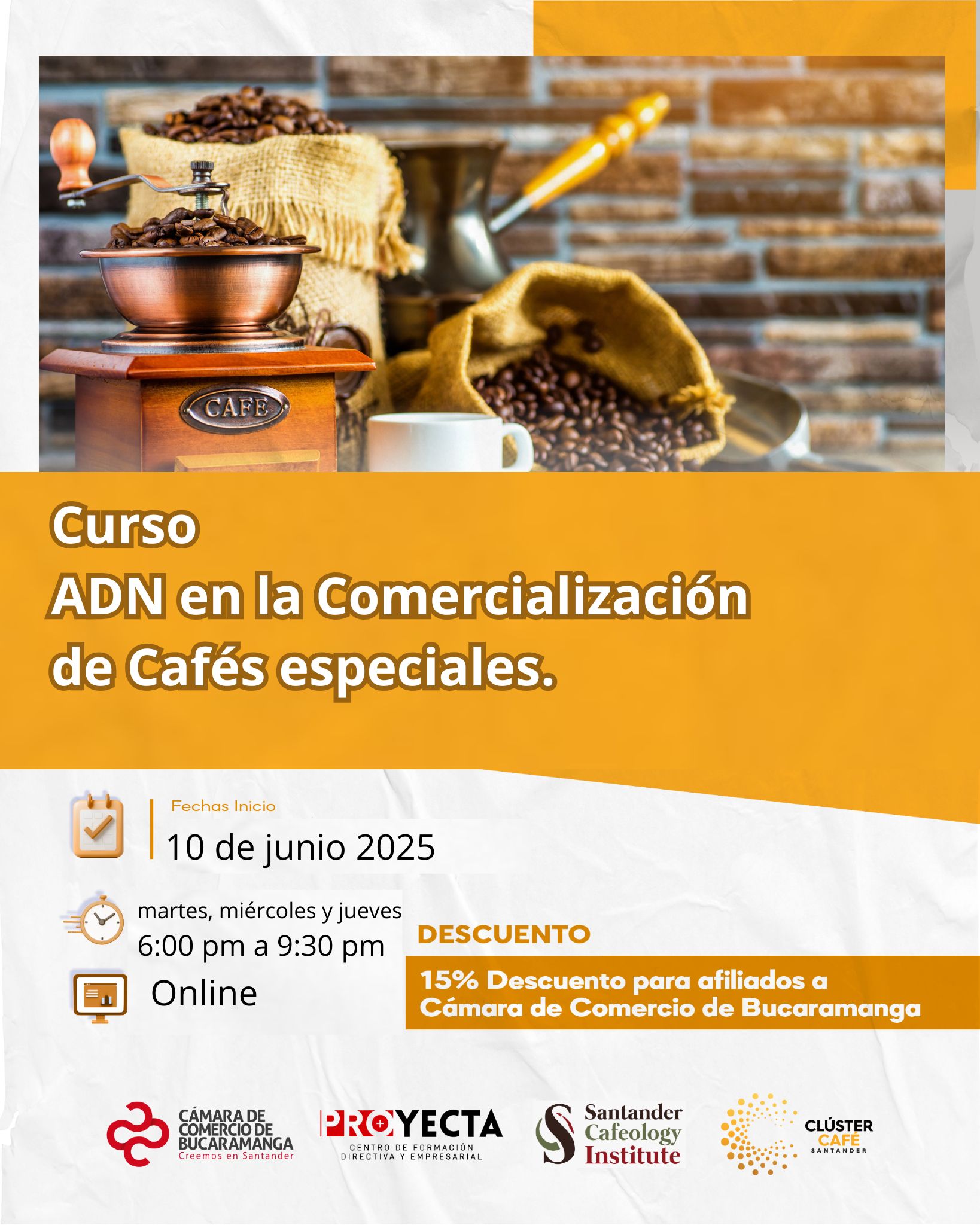 CURSO ADN  DE LA COMERCIALIZACIÓN DE CAFÉS ESPECIALES
