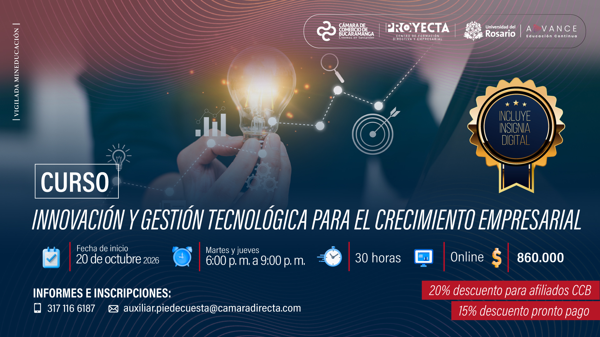 CURSO INNOVACI&Oacute;N Y GESTI&Oacute;N TECNOL&Oacute;GICA PARA EL CRECIMIENTO EMPRESARIAL