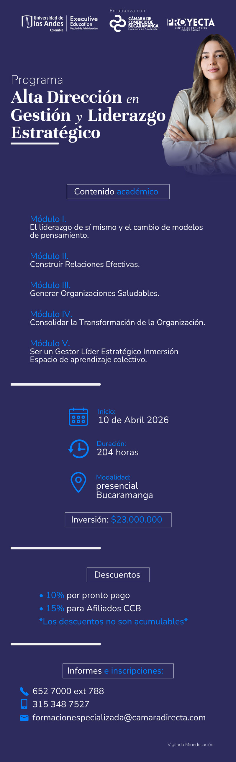PROGRAMA EN ALTA DIRECCIÓN EN GESTIÓN Y LIDERAZGO ESTRATÉGICO- UNIVERSIDAD DE LOS ANDES