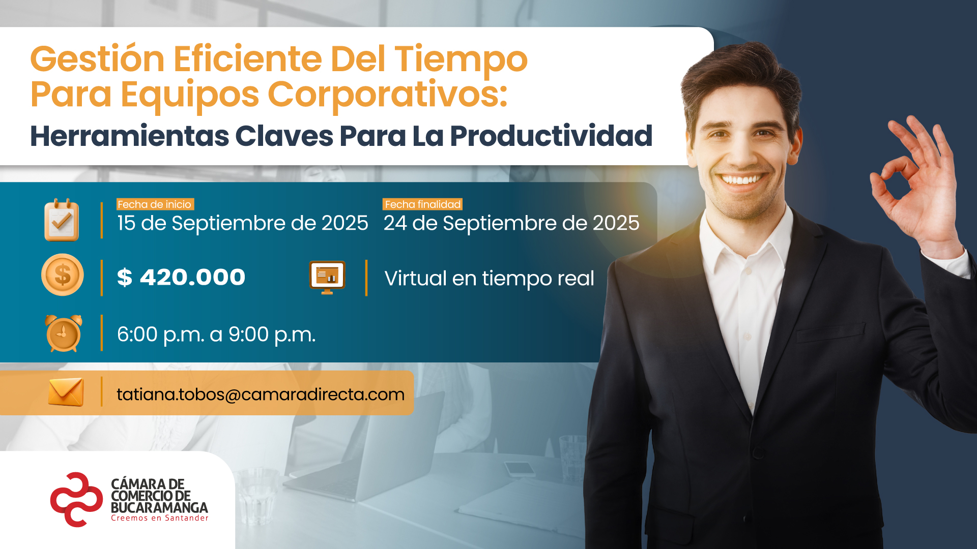 GESTIÓN EFICIENTE DEL TIEMPO PARA EQUIPOS CORPORATIVOS