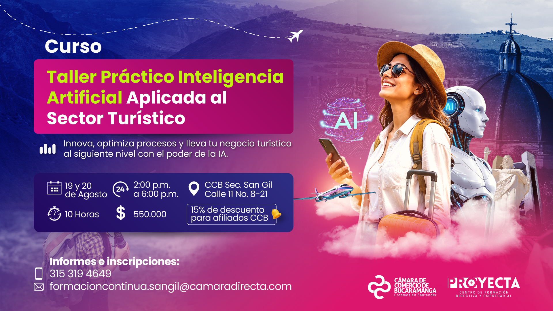 CURSO PR&Aacute;CTICO INTELIGENCIA ARTIFICIAL APLICADA AL TURISMO