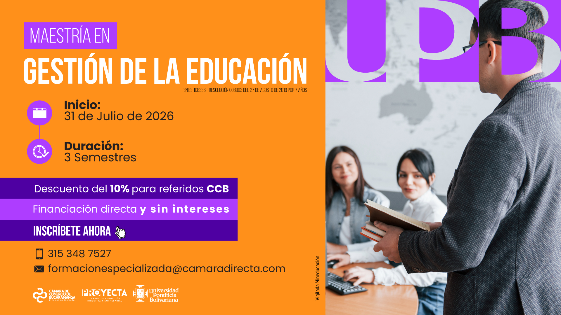 MAESTR&Iacute;A EN GESTI&Oacute;N DE LA EDUCACI&Oacute;N- UNIVERSIDAD PONTIFICIA BOLIVARIANA
