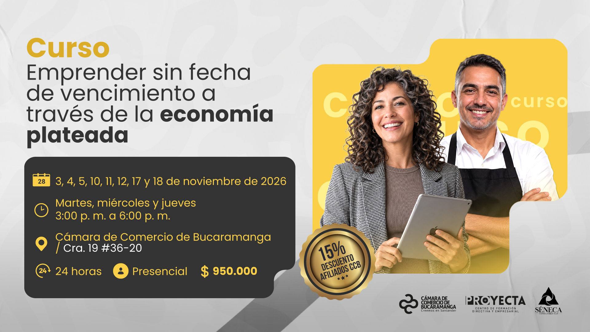 CURSO EMPRENDER SIN FECHA DE VENCIMIENTO A TRAV&Eacute;S DE LA ECONOM&Iacute;A PLATEADA